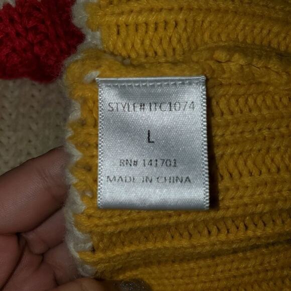 143 story large cozy striped knit sweater with fringe - Picture 3 of 11